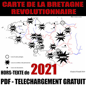 Guerres civiles européennes: Carte de la Bretagne Révolutionnaire.